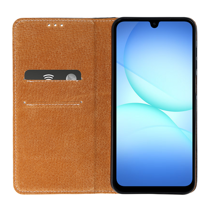 Samsung Galaxy A56 5G Plånboksfodral - Svart Italienskt Läder