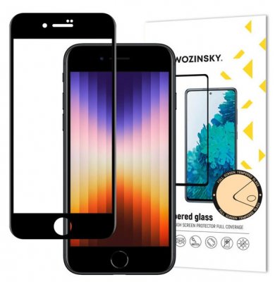 Skärmskydd iPhone 7/ iPhone 8 Härdat Glas Svart
