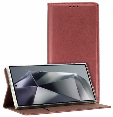 Smart Magneto Fodral Samsung Galaxy S24 FE Burgundy