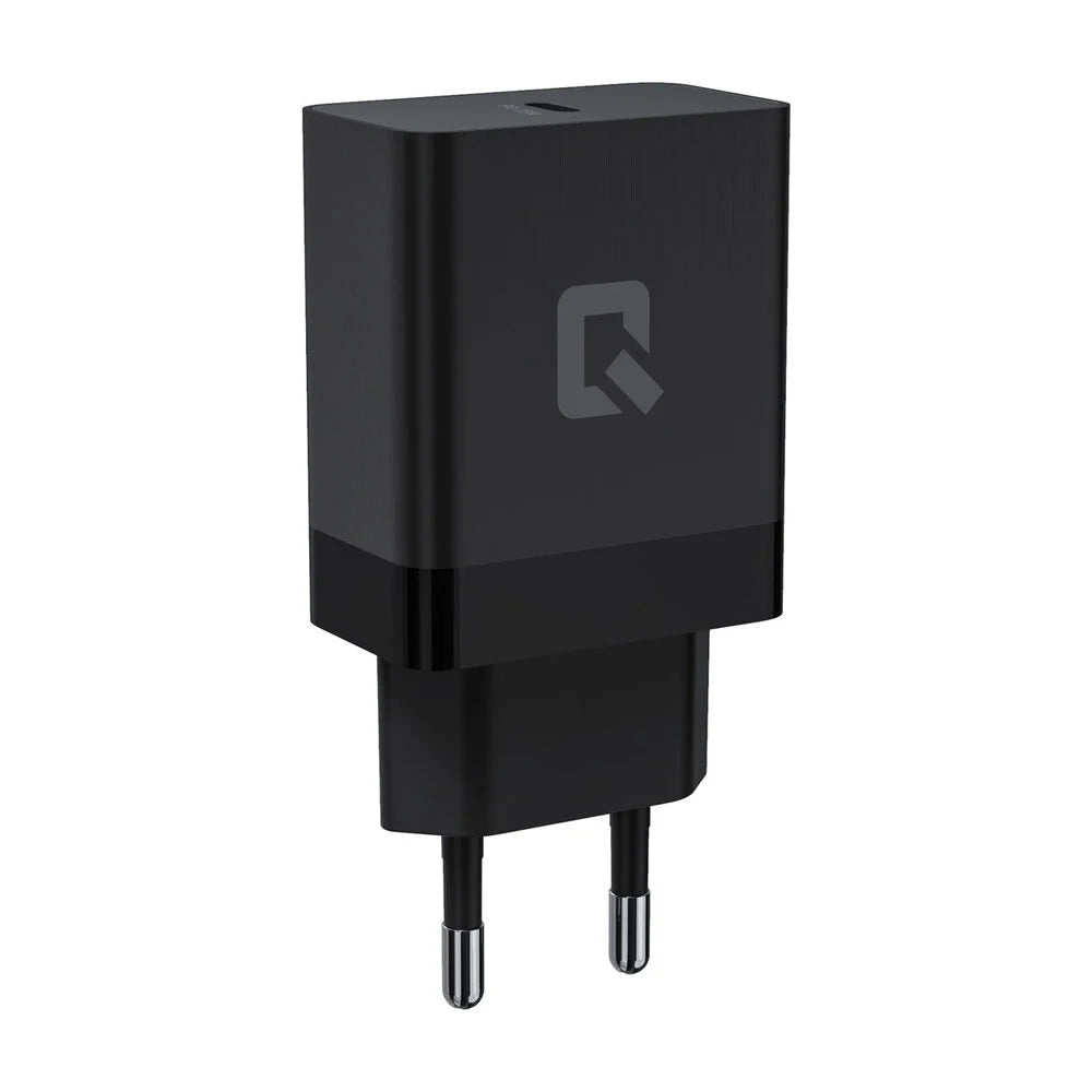 TUNIQ 25W Snabbladdare USB C - Med USB-C till USB-C Kabel 1 Meter Svart