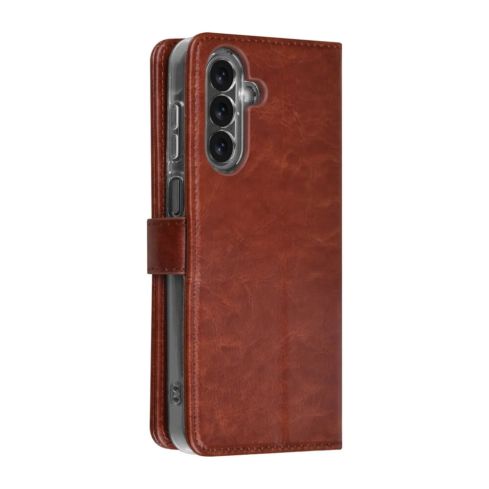 TUNIQ Samsung Galaxy A17 Plånboksfodral - Brun (3 kortfack)