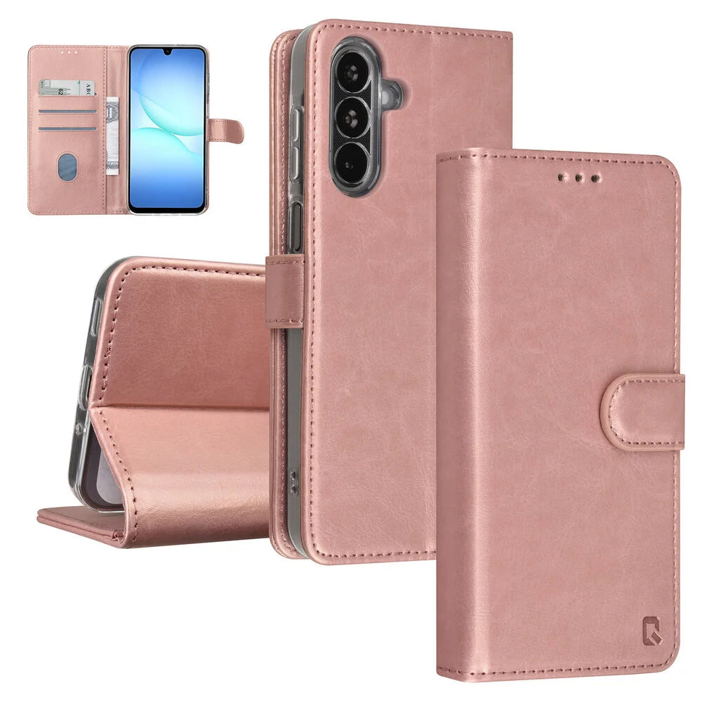 TUNIQ Samsung Galaxy A17 Plånboksfodral - Rosé (3 kortfack)