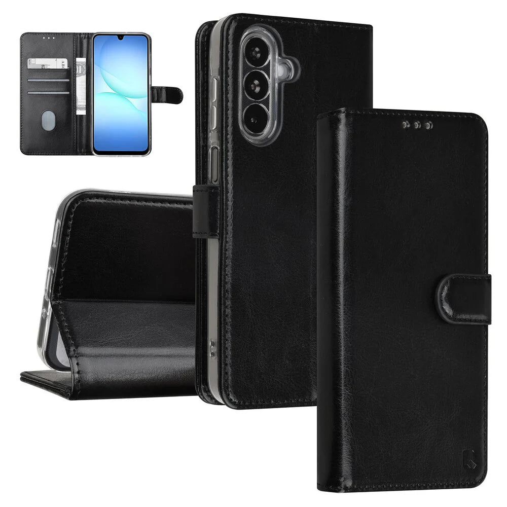 TUNIQ Samsung Galaxy A17 Plånboksfodral - Svart (3 kortfack)