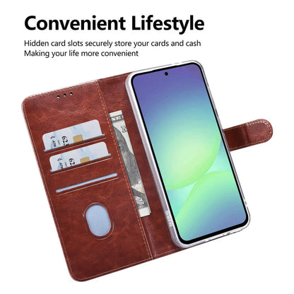 TUNIQ Samsung Galaxy A36 Plånboksfodral - Brun