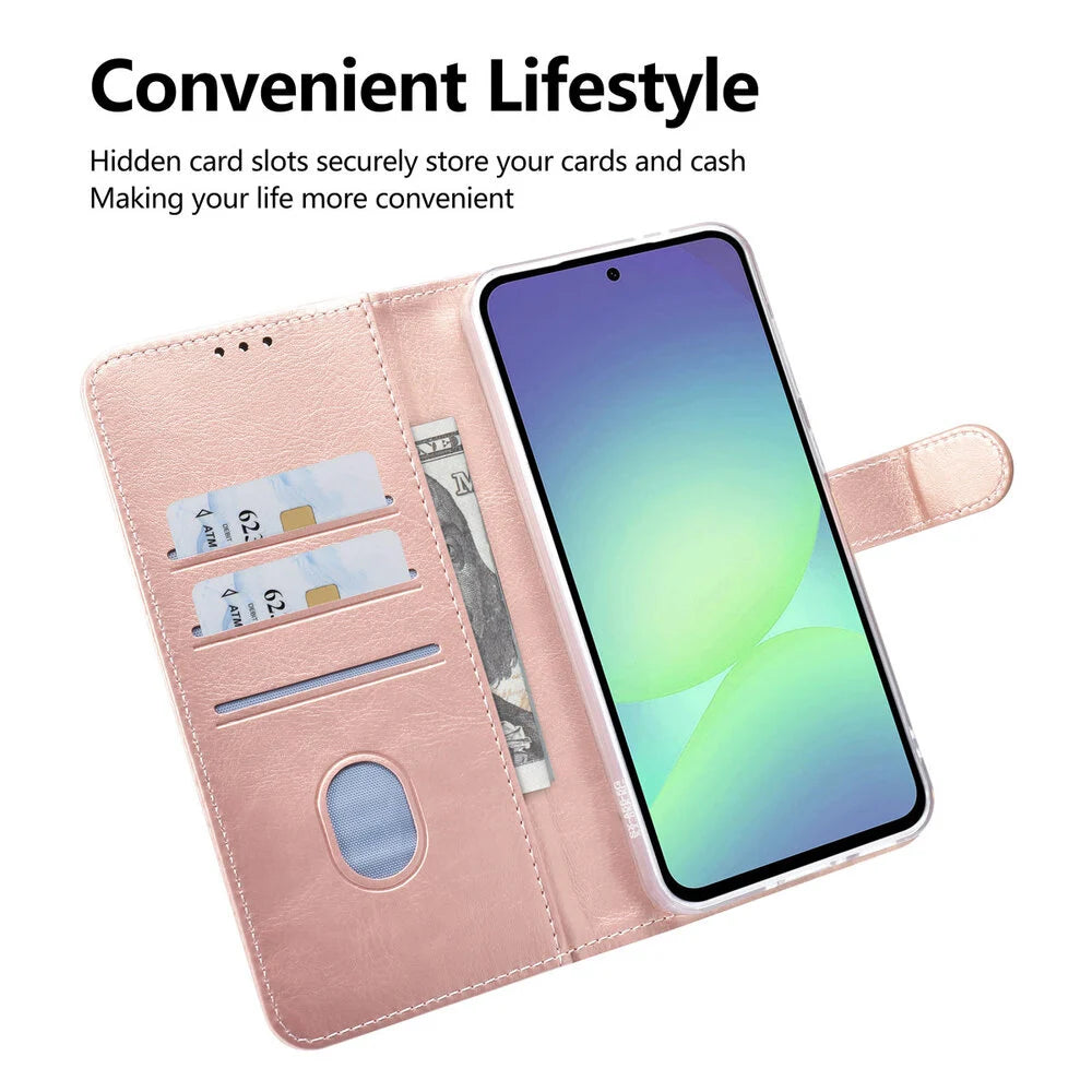 TUNIQ Samsung Galaxy A56 Plånboksfodral - Rosé