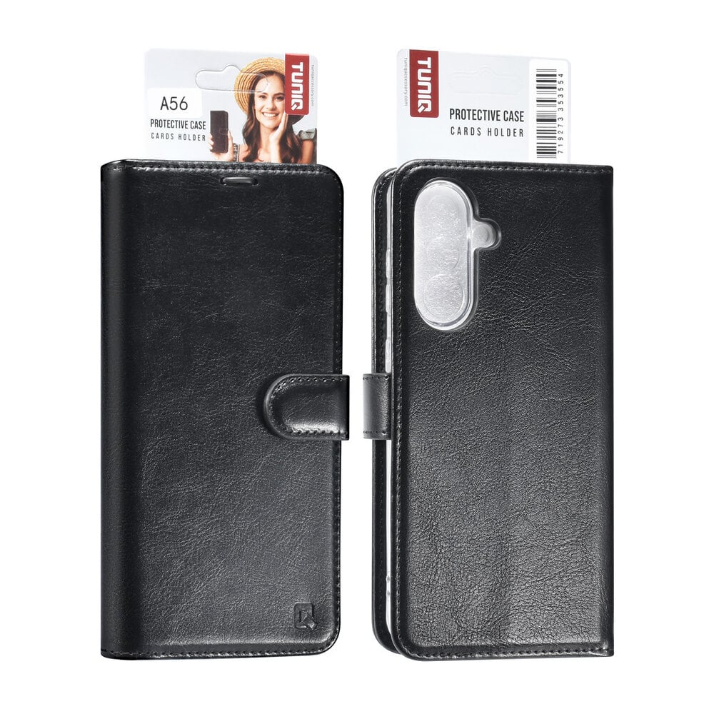 TUNIQ Samsung Galaxy A56 Plånboksfodral - Svart