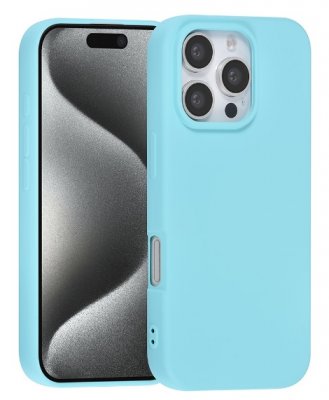 iPhone 16 Pro Silikon Skal Ljusblå TUNIQ