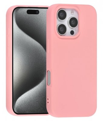 iPhone 16 Pro Silikon Skal Ljusrosa TUNIQ