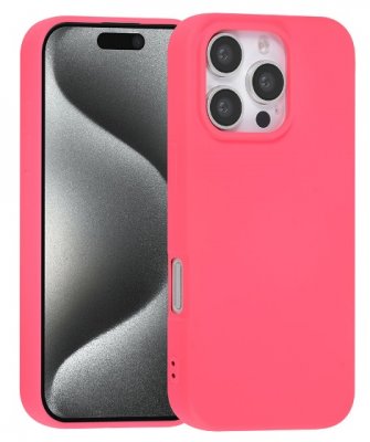 iPhone 16 Pro Max Silikon Skal Mörkrosa TUNIQ