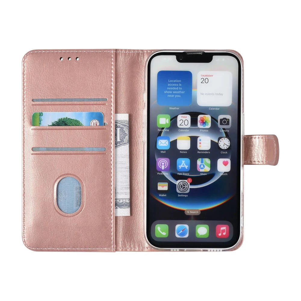 TUNIQ iPhone 16e Plånboksfodral - Rosé