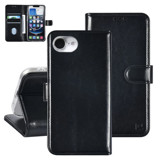 TUNIQ iPhone 16e Plånboksfodral - Svart