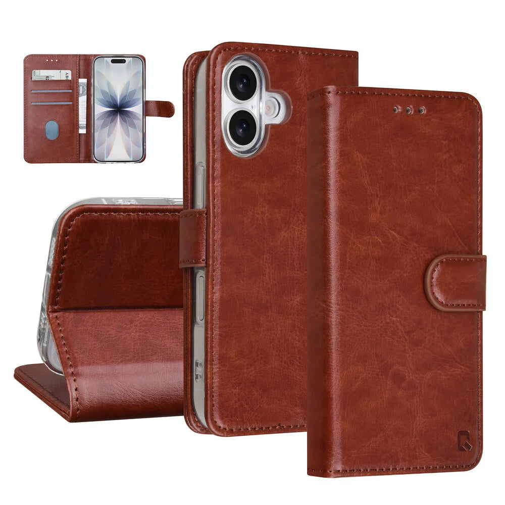 TUNIQ iPhone 17 Plånboksfodral - Brun