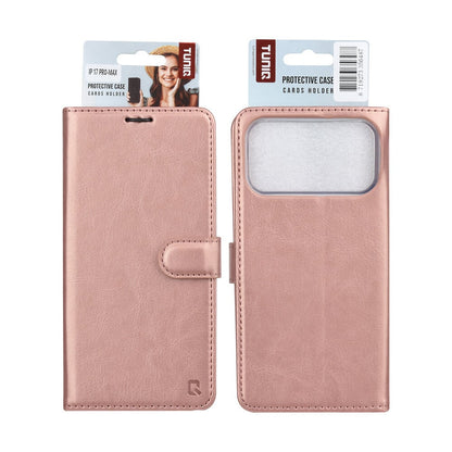 TUNIQ iPhone 17 Pro Max Plånboksfodral - Rosé
