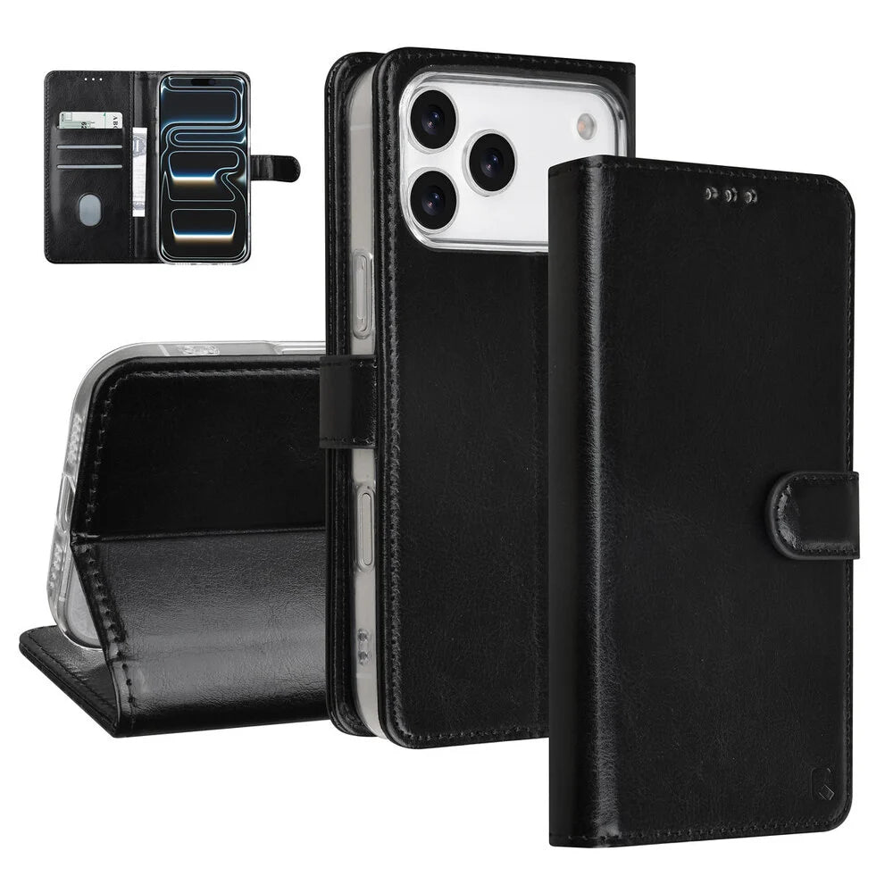 TUNIQ iPhone 17 Pro Max Plånboksfodral - Svart