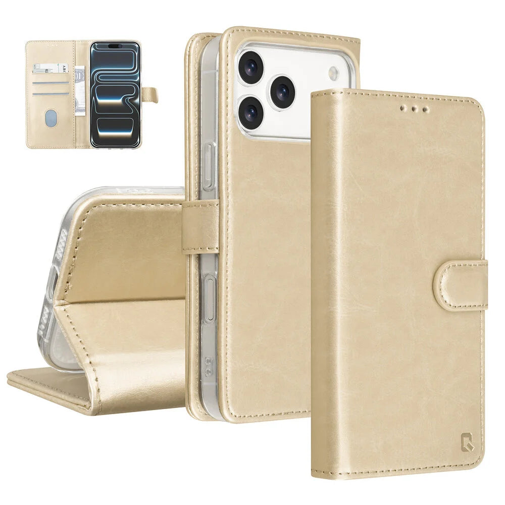 TUNIQ iPhone 18 Pro Max Plånboksfodral - Guld