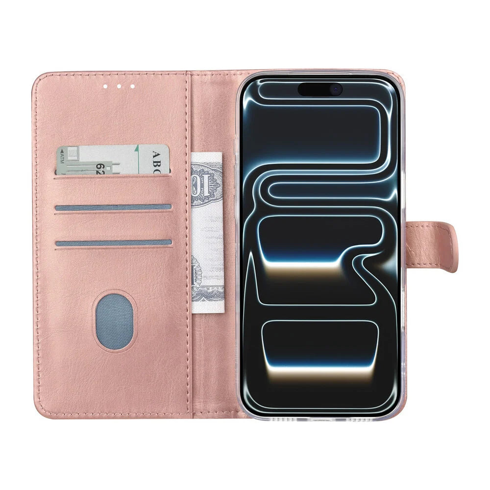 TUNIQ iPhone 18 Pro Max Plånboksfodral - Rosé