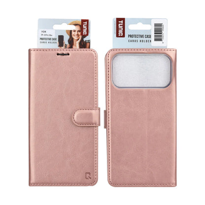 TUNIQ iPhone 18 Pro Max Plånboksfodral - Rosé