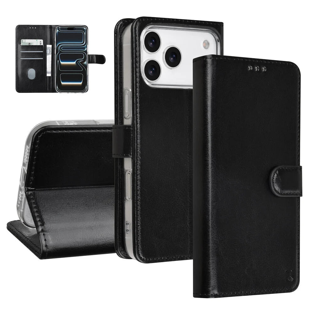 TUNIQ iPhone 18 Pro Max Plånboksfodral - Svart