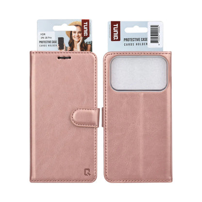 TUNIQ iPhone 18 Pro Plånboksfodral - Rosé