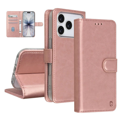 TUNIQ iPhone 18 Pro Plånboksfodral - Rosé