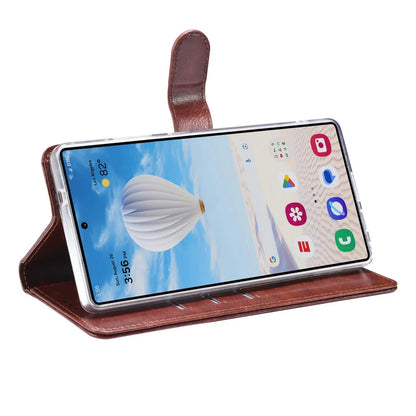 TUNIQ Samsung Galaxy S25 Ultra Plånboksfodral - Mocca Brun (3 kortfack)