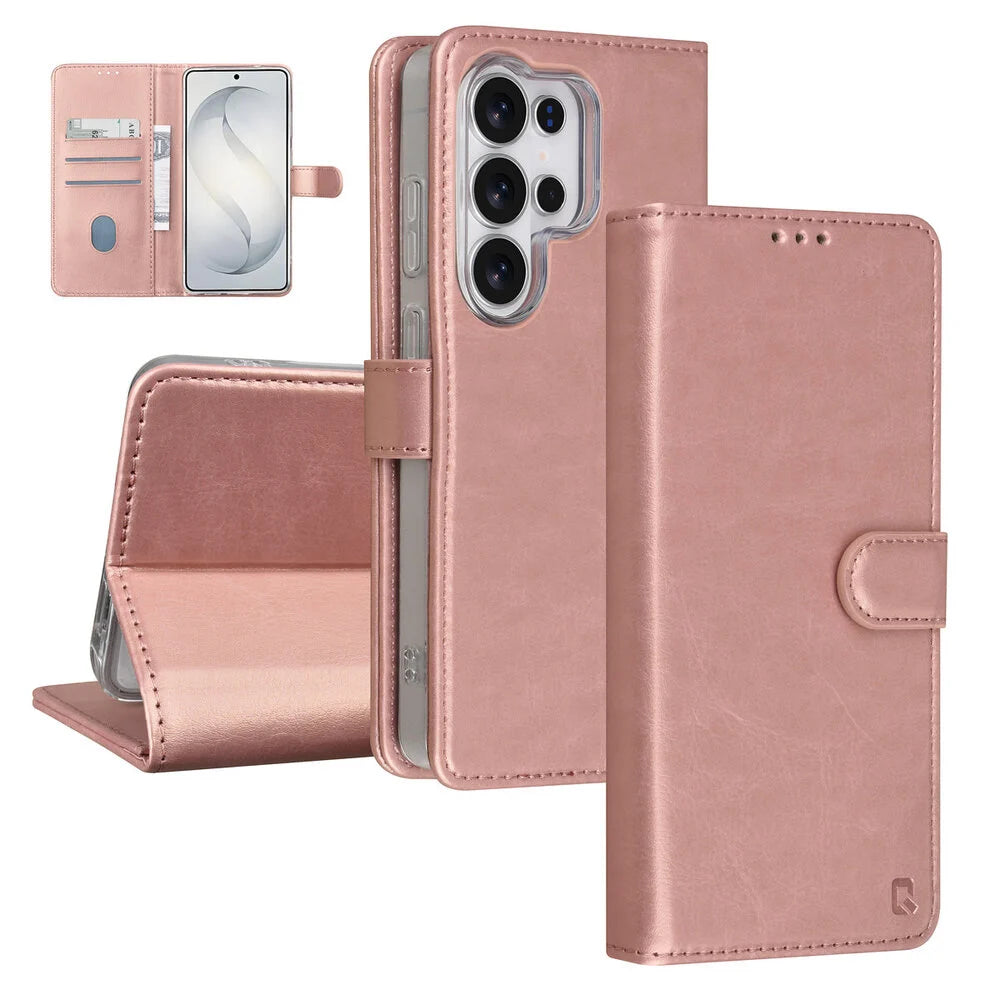 TUNIQ Samsung Galaxy S26 Ultra Plånboksfodral - Rosé (3 kortfack)