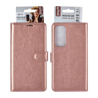 UNIQ Samsung Galaxy S23 FE Plånboksfodral - Rosé