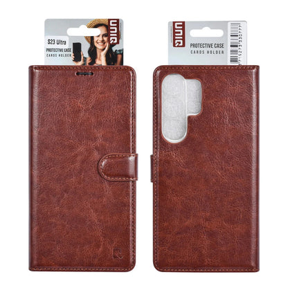 UNIQ Samsung Galaxy S23 Ultra Plånboksfodral - Mocha Mousse Brun