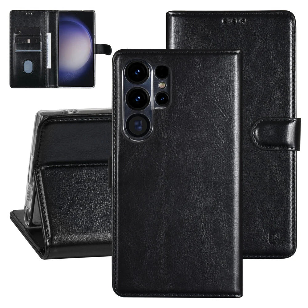 UNIQ Samsung Galaxy S23 Ultra Plånboksfodral - Svart