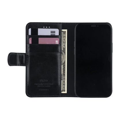 UNIQ iPhone 12 Mini Plånboksfodral - Svart med Magnetlås på Baksidan