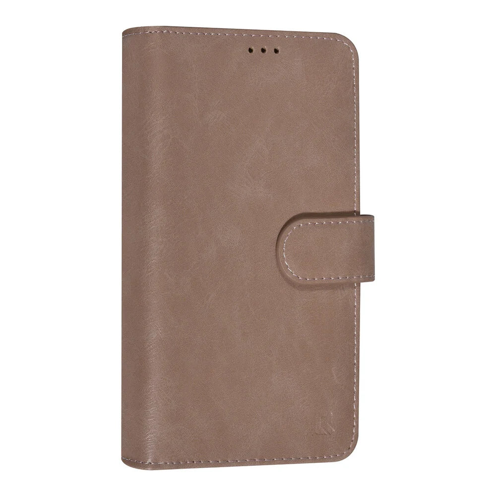 UNIQ iPhone 13 Plånboksfodral - Beige/Rosa (9 kortfack)