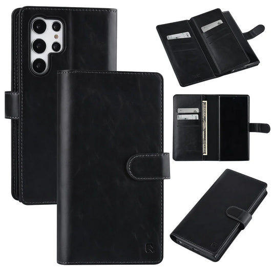 UNIQ Samsung Galaxy S22 Ultra Plånboksfodral - Svart (9 kortfack)