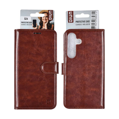 UNIQ Samsung Galaxy S24 Plånboksfodral - Mocca Brun (3 kortfack)