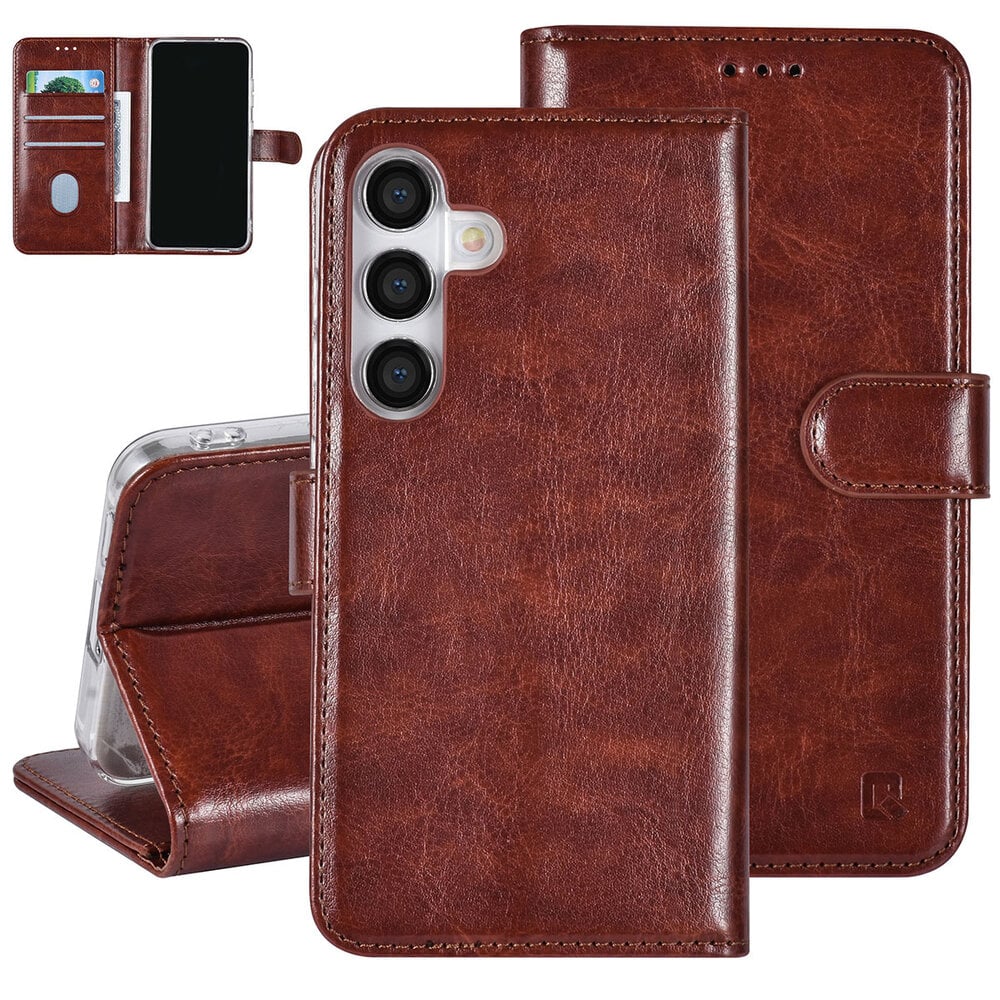 UNIQ Samsung Galaxy S24 Plånboksfodral - Mocca Brun (3 kortfack)