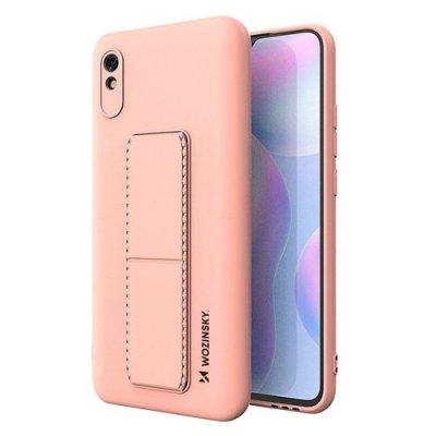 Xiaomi Redmi 9A Skal - Rosa med Ställfunktion, Hållare och Magnet