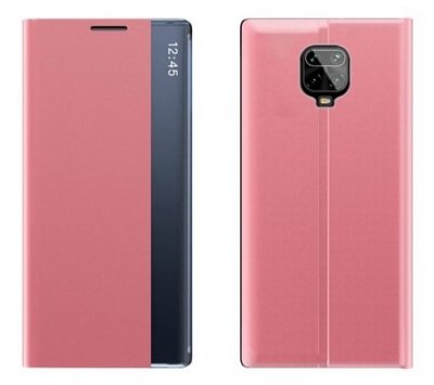Xiaomi Redmi Note 9 Pro Flip Fodral - Time View Rosa