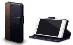 Mobilväska Xperia Z3 Compact Black/Brown