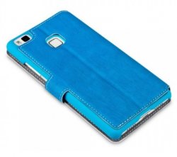 Mobilväska Huawei P10 Lite Blue Slim