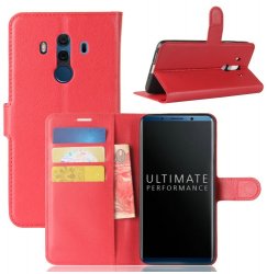 Mobilväska Huawei Mate 10 PRO Red w/Stand