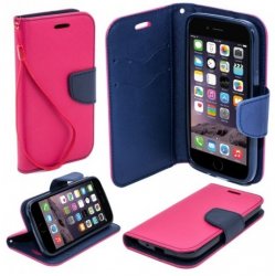 Mobilväska iPhone X/XS ECO Pink/Navy