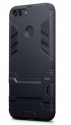 Mobilskal Huawei P Smart Armour Black w/Stand