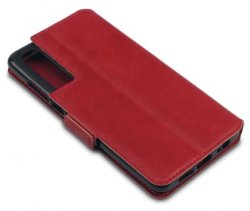 mobilväska för huawei p30 i äkta läder slim i rött från skal-man.se online