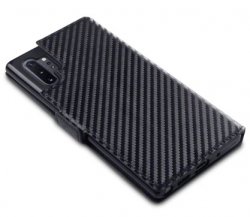 Mobilväska Samsung Galaxy Note 10 Plus Carbon Svart