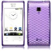 Gel Back Cover LG GT540 Optimus Pure Purple