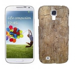 Back Cover i9500 Galaxy S4 Old Wood Light Brown