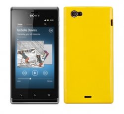 Back Cover Xperia J Candy Yellow