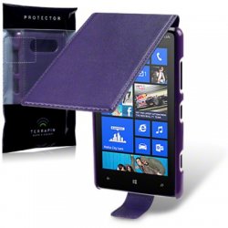 Flipväska Lumia 820 Purple Slim