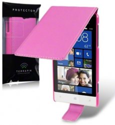 Flipväska HTC Windows Phone 8S Hot Pink Slim