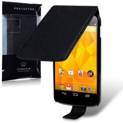 Flipväska Google Nexus 4 Super Slim Black