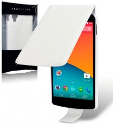 Flipväska Nexus 5 White Slim